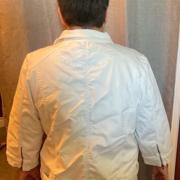 White denim jacket mblm size 2 - Picture 2 of 2